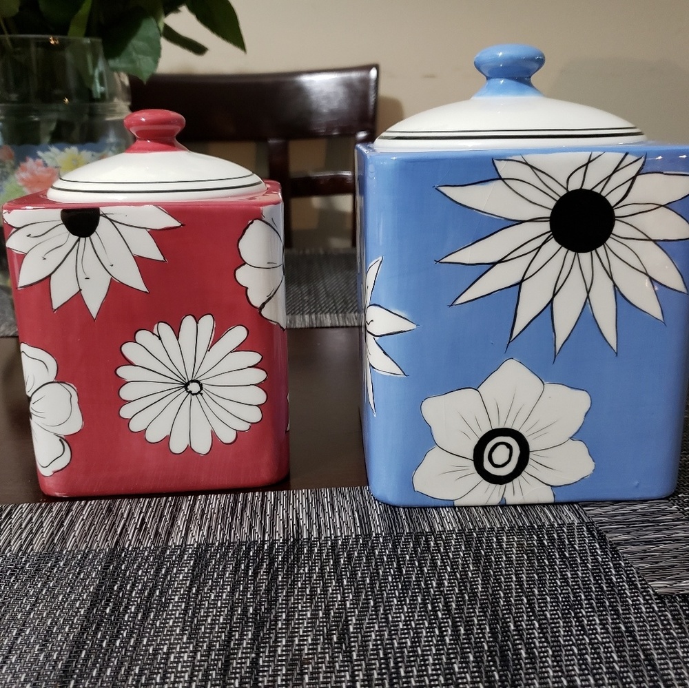 Retro Floral Canister Retro Floral Canister
